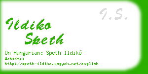 ildiko speth business card